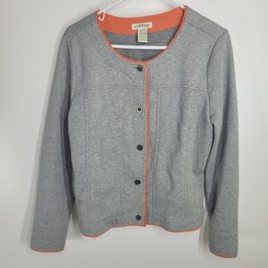 Orvis Grey Button Sweater